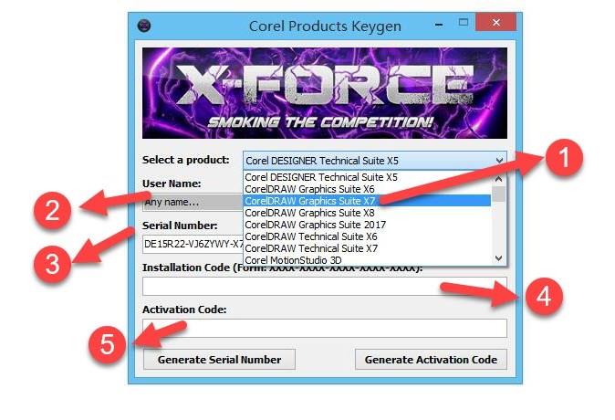 corel products keygen x7